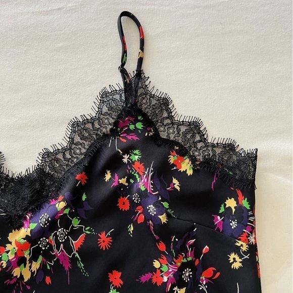 Veronica Beard Gil Cami in Black Multi Silk - Picture 5 of 14